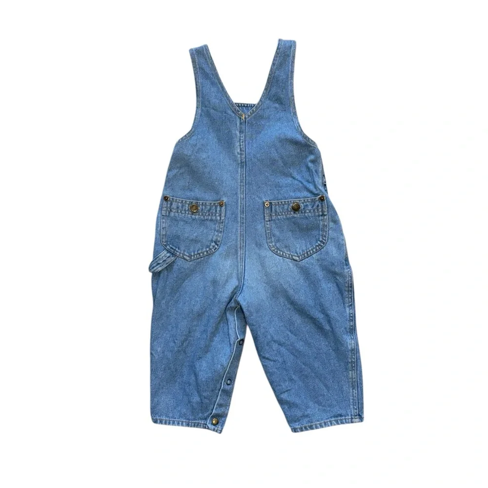 Vintage 90s Denim Overalls Bugle Boy Toddler 24M